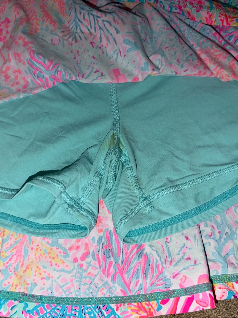 Lilly Pulitzer Aila Luxletic Skort UPF 50+ Multi Splashdance Medium - Picture 6 of 10